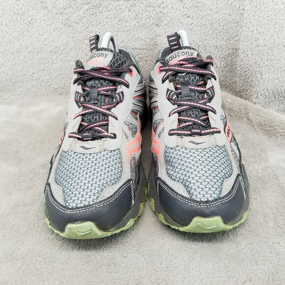 Saucony Shoes Womens Size 8 Wide Gray Eclipse TR2 Trail Running Sneakers *Read* - Picture 4 of 16